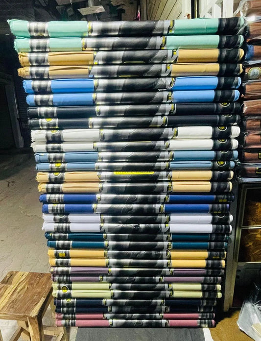 Men’s Beige Unstitched Wash And Wear Suit