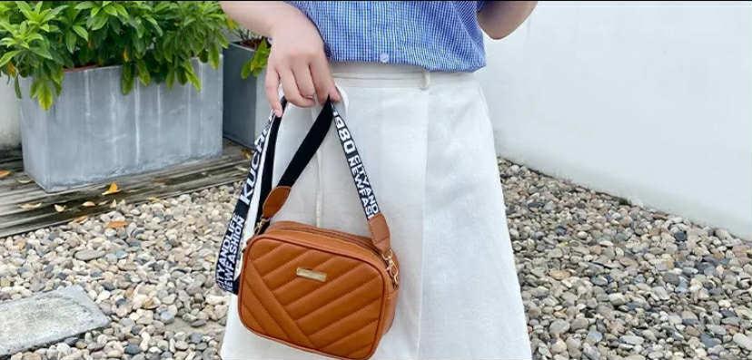 Women's Quilted Crossbody Bag – Stylish Rexine Shoulder Bag for Women
