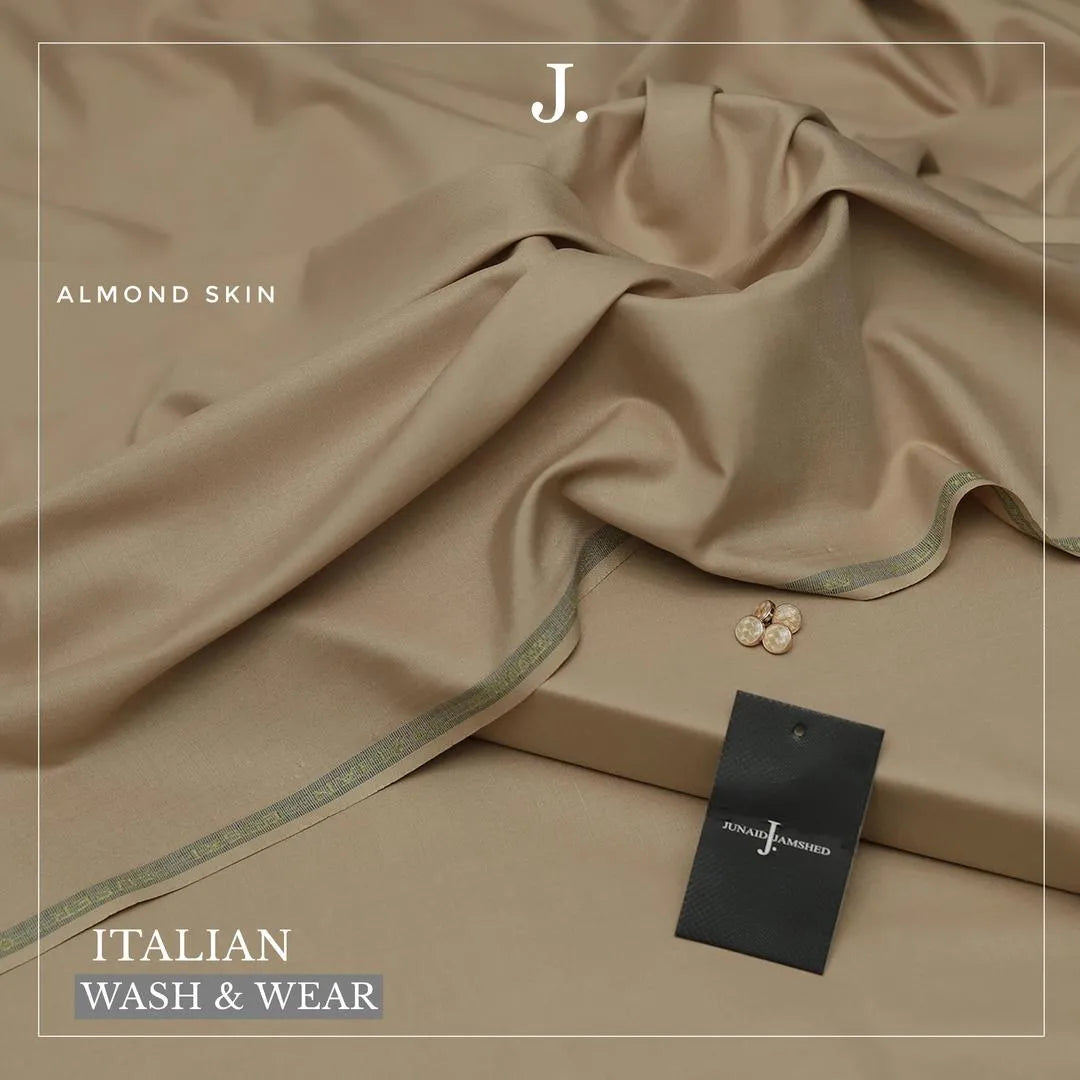 Men’s Beige Unstitched Wash And Wear Suit