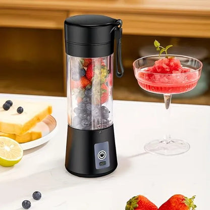 Portable 6 Blade Electric Juice Blender Bottle – USB Rechargeable Smoothie Maker for Home, Office & Travel in Pakistan