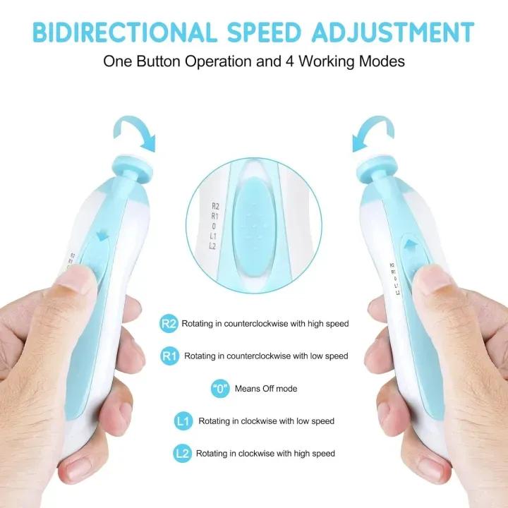 Buy Baby Nail Trimmer Online – Safe & Electric Nail Cutter for Newborns (Pink & Blue)