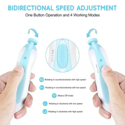 Buy Baby Nail Trimmer Online – Safe & Electric Nail Cutter for Newborns (Pink & Blue)