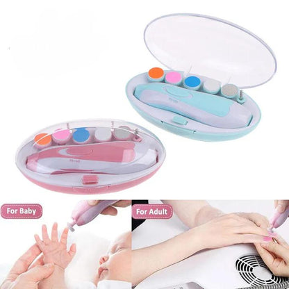 Buy Baby Nail Trimmer Online – Safe & Electric Nail Cutter for Newborns (Pink & Blue)