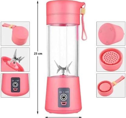 Portable 6 Blade Electric Juice Blender Bottle – USB Rechargeable Smoothie Maker for Home, Office & Travel in Pakistan