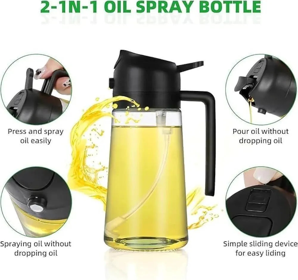 Premium Glass Oil Container Bottle – Leakproof Kitchen Oil Dispenser for Cooking & Storage