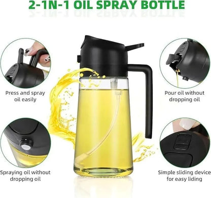 Premium Glass Oil Container Bottle – Leakproof Kitchen Oil Dispenser for Cooking & Storage