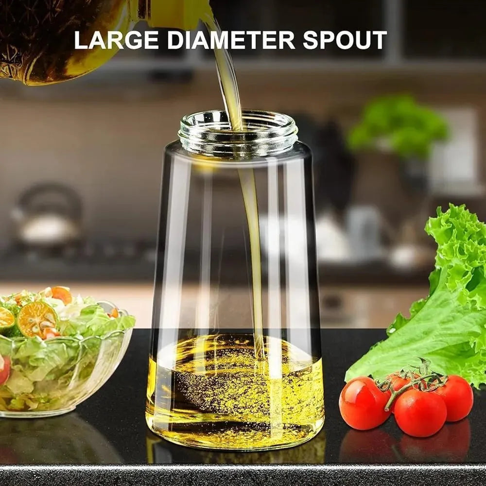 Premium Glass Oil Container Bottle – Leakproof Kitchen Oil Dispenser for Cooking & Storage